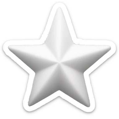 White star sticker