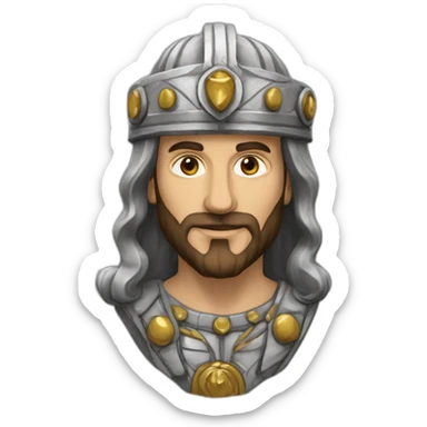 Baudoin 4 roi de Jérusalem sticker