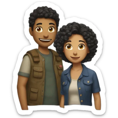wednesday and enid sticker