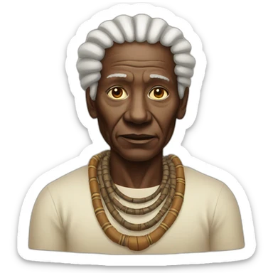 old african chief sticker