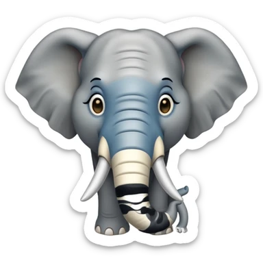 Tina the elephant sticker