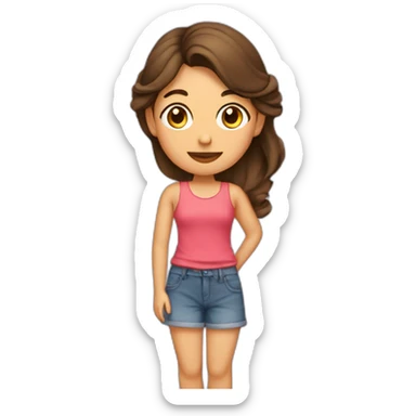 mujer enamorada de sus zapatos sticker