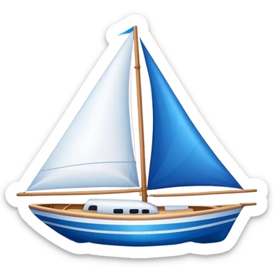Sailboat - Sunfish (Model Year: 2021) (Iconic colour: Bright sail with blue and white) sticker