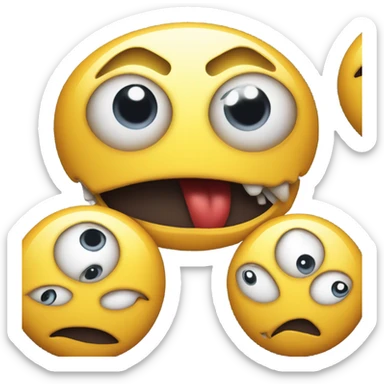 Youareanidiot computer virus face getting progressively bigger sticker