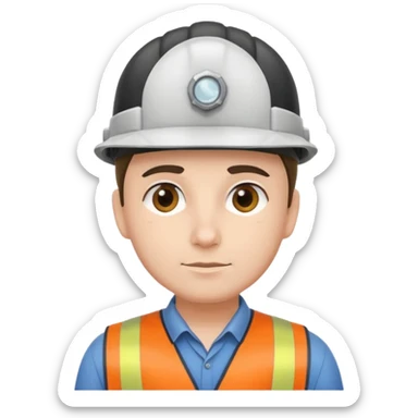 railway engineer thinking sticker