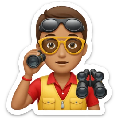 Lifeguard with Binoculars sticker