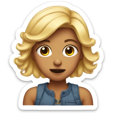 Schocked Girl  sticker