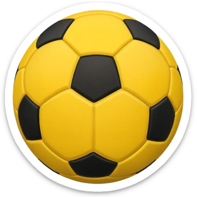 pelota amarilla con negro sticker