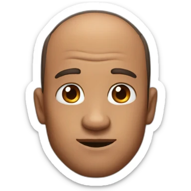 big forehead father sticker