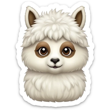 Little lama sticker