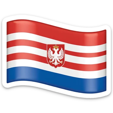 make me a emoji with serbian empire a  flag from 1914 sticker