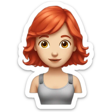 red-head-girl-smm sticker