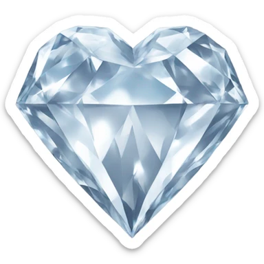 a diamond heart sticker