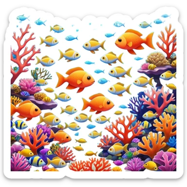 underwater world sticker