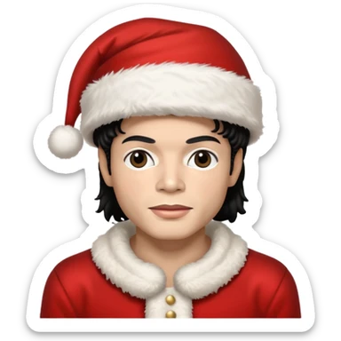 Michel jackson navideño sticker