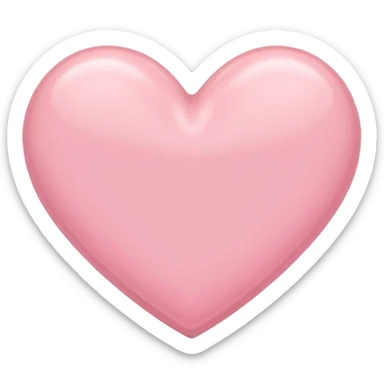 Pastel pink heart sticker