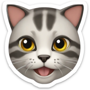 gato con superpoderes sticker