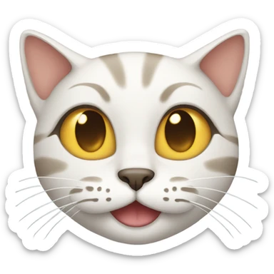 Cat smiling  sticker