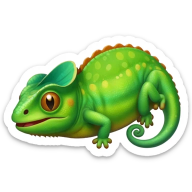 chameleon emoji sticker