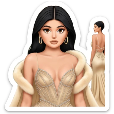 Kylie jenner met gala 2025 sticker