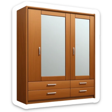 wardrobe modern closed mirror door sticker