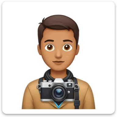 A web developper with a camera  sticker