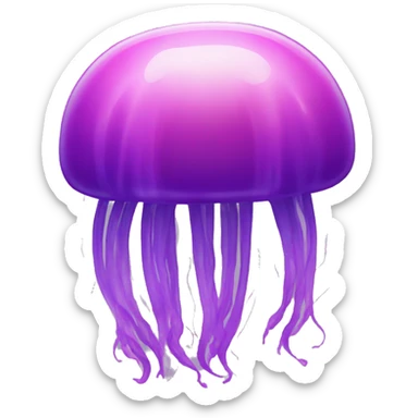 pink and purple jellyfish with no face sticker