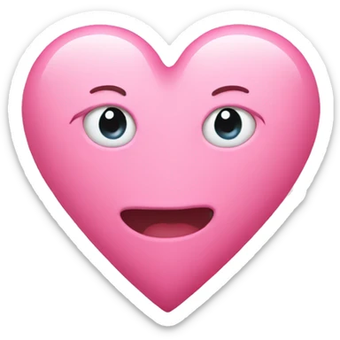 Pink milky heart sticker