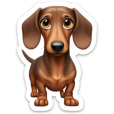 Wiener dog sticker