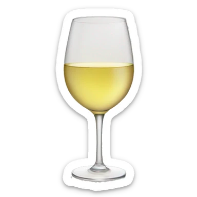 Cheers with white wine sticker