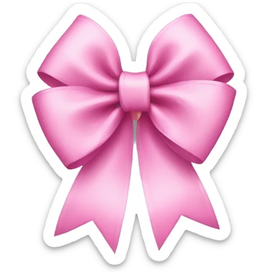 pink bow sticker