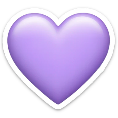 pastel purple ios heart sticker
