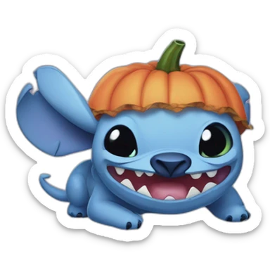 stitch deguisement d'halloween 🎃 sticker
