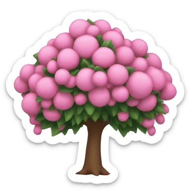 Arbol de navidad rosado sticker