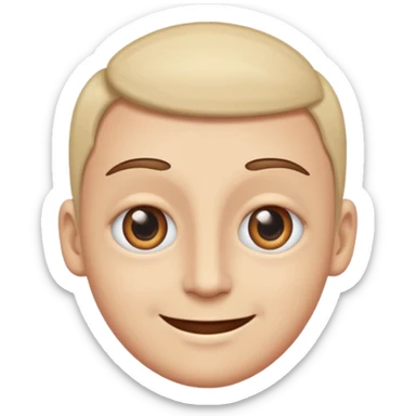 Face with eye twitch on one eye that is smiling  sticker