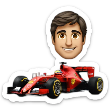 carlos sainz junior ferrari sticker