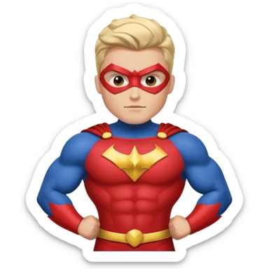 Me as super hero sticker