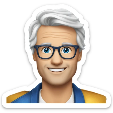 Eurovisie songfestival Joost Klein Europapa met schoudervulling sticker