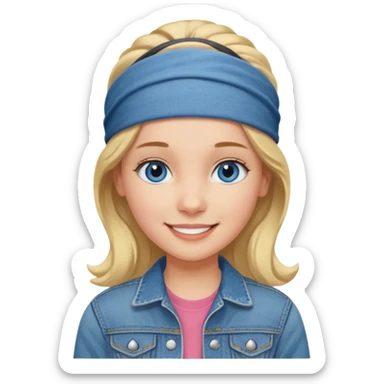 victoria Girl in 1980's sticker