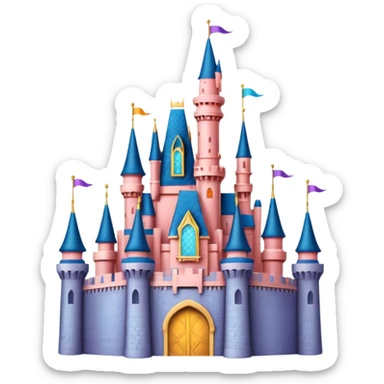 Disney world castle sticker