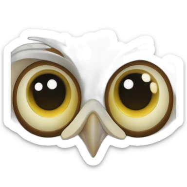 Maritime Owl face sticker