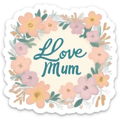 love you mum  sticker