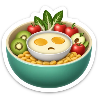 healthy bowl sticker