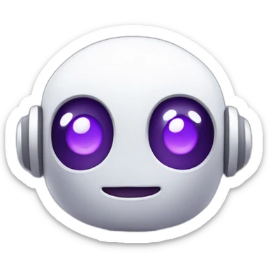 cute-baby-white-purple-robot sticker