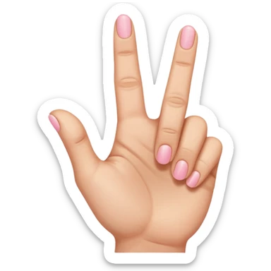 Like the middle finger flipping off emoji but with the pinky finger only (pinky finger flipping off) only the pinky finger sticking up sticker