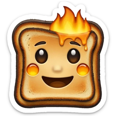burnt toast sticker