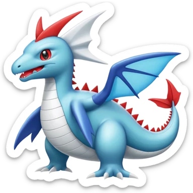 Reshiram-Flygon-Salamence-Helioptile-Latios-Wailmer-fusion sticker