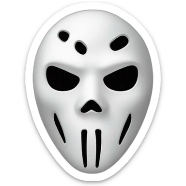 Ghostface mask sticker