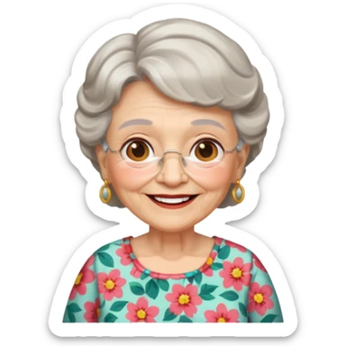 Imoji grandma sticker