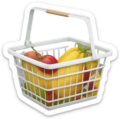 grocery basket sticker